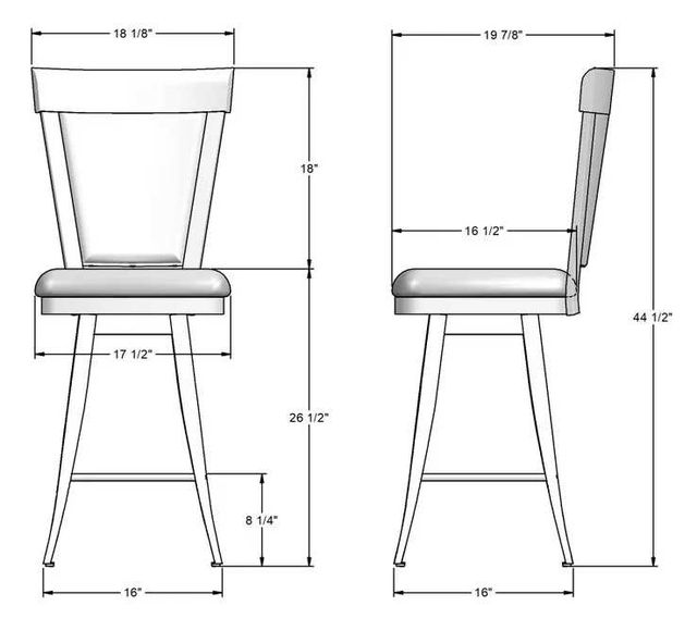 Amisco Customizable Eleanor Swivel Counter Stool-1