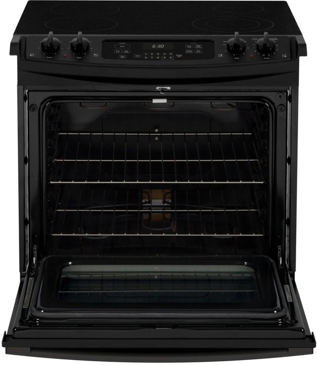GE® 30" Black Drop-In Electric Range-1
