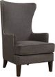 Elements International Kori Espresso/Heirloom Charcoal Accent Chair-0
