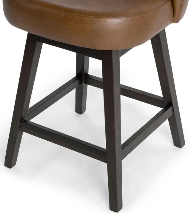 Classic Home Della Camel Swivel Counter Stool-4