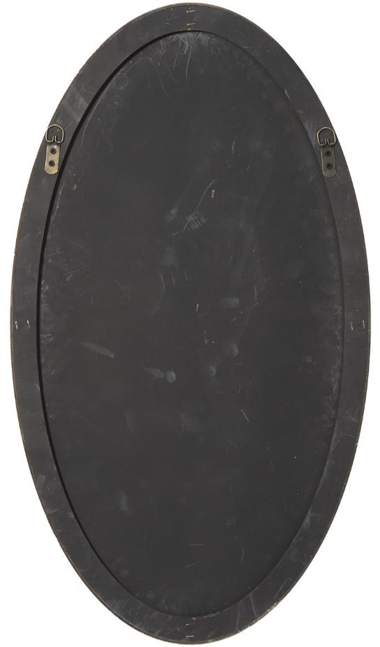 Deco Marche Black Oval Thin Minimalistic Frame Mirror-1