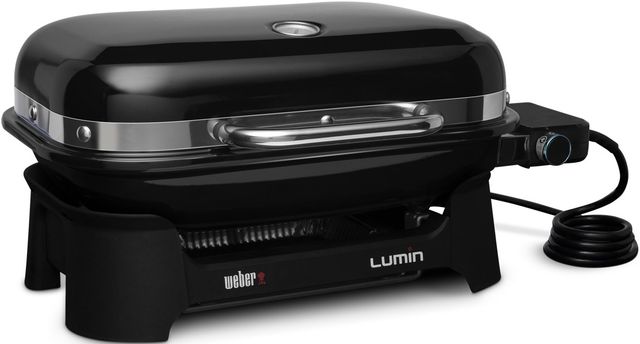 Weber® Lumin Compact 23" Black Tabletop Electric Grill-1