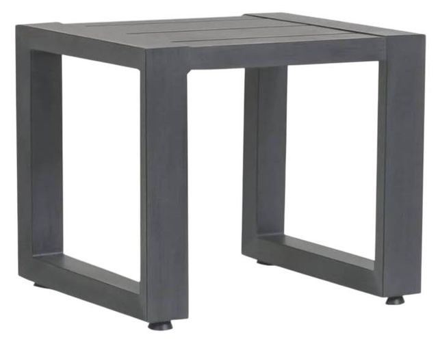 Sunset West Redondo Slate Metal Outdoor End Table-0