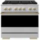 ZLINE Marino 36" Stainless Steel Pro Style Dual Fuel Range with Champagne Bronze Accents-0