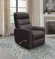Parker House® Hercules 2-Piece Chocolate Swivel Glider Recliner Chair Set-1