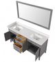 Furniture of America® Almeria Gray/White Vanity Set with Mirror-4