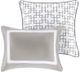 Olliix by Madison Park 8 Piece Grey Full/Queen Heritage Comforter and Coverlet Set Collection-1