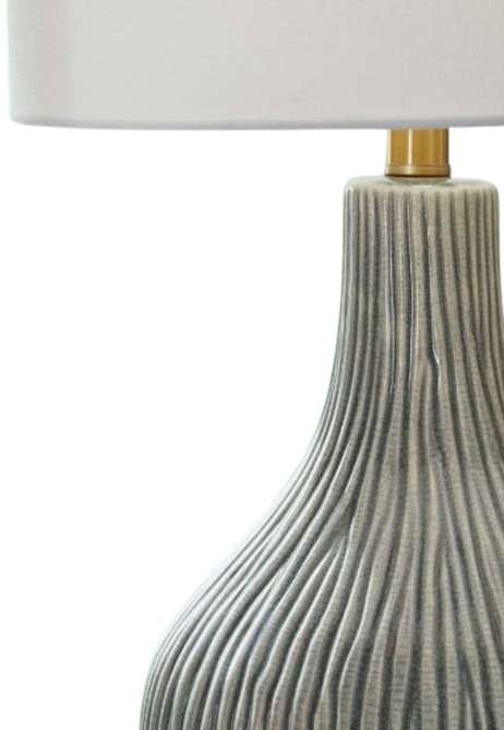 Signature Design by Ashley® Judlen Gray Table Lamp with Gold Accent-1