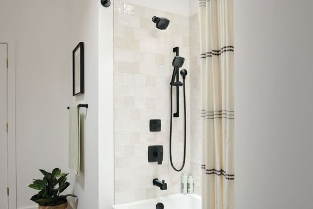 Peerless Ezra® Matte Black In-Wall Diverter Trim-2