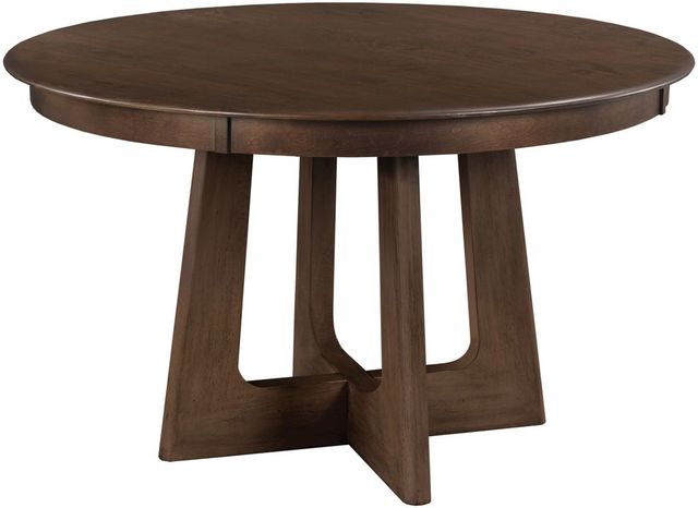 Kincaid® Kafe Mocha 54" Round Pedestal Dining Table-0
