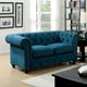Furniture of America® Stanford Dark Teal Loveseat-2