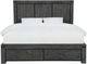 Modus Furniture Meadow Graphite King Storage Platform Bed-2