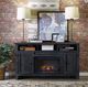 aspenhome® Eastport Drifted Black 65" Fireplace Console-1