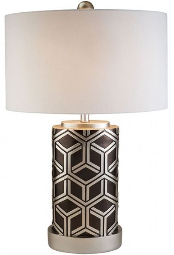 Furniture of America® Nena Silver Table Lamp-0