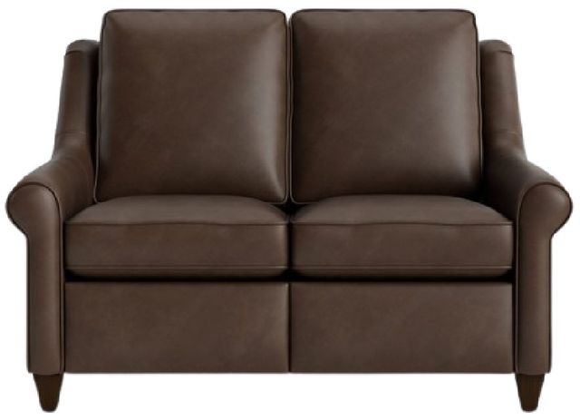 Bassett® Furniture Customizable Magnificent Motion Leather Power Reclining Loveseat-1
