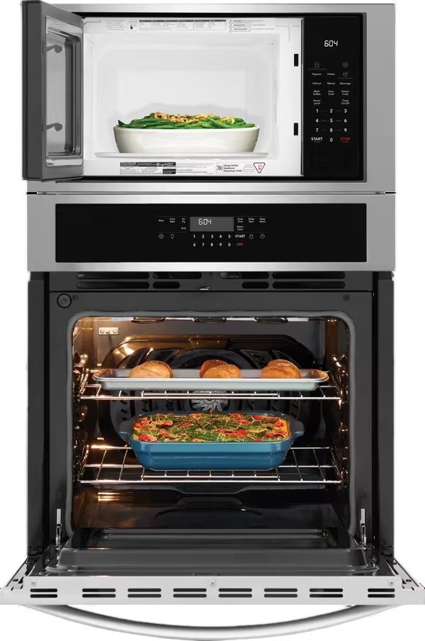 Frigidaire® 27” Stainless Steel Oven/Micro Combo Electric Wall Oven with Air Fry-3