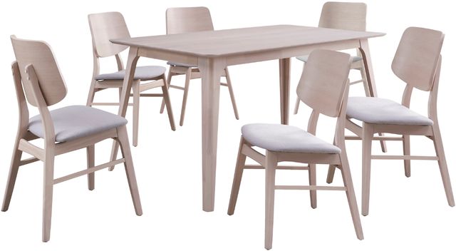 New Classic® Home Furnishings Oscar 7-Piece White Ash Dining Set-0