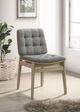 Coaster® Redbridge 2-Piece Gray/Natural Oak Dining Side Chair Set-1