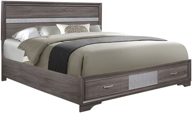 Global Furniture USA Seville 4-Piece Gray Queen Panel Bedroom Set-1