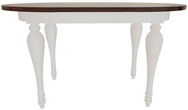Mavin Customizable Round Extendable Dining Table with 18" Leaf-1