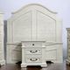 Million Dollar Rustic Freedom 4-Piece Frosted White Queen Panel Bedroom Set-1