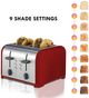 Kenmore® 4 Slice Red and Stainless Steel Toaster-3