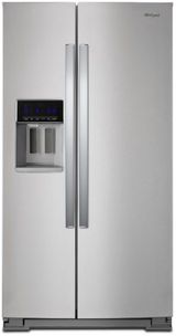 Whirlpool® 36 in. 28.5 Cu. Ft. Fingerprint Resistant Stainless Steel Side-by-Side Refrigerator