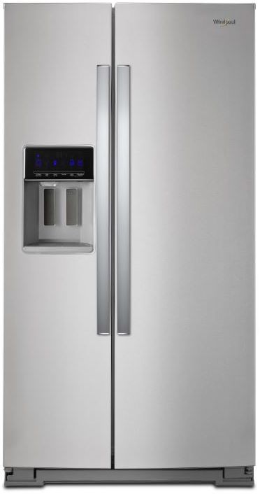 Whirlpool® 36 in. 28.5 Cu. Ft. Fingerprint Resistant Stainless Steel Side-by-Side Refrigerator