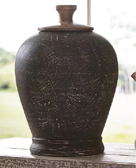 Signature Design by Ashley® Barric 16" Antique Black Jar-2