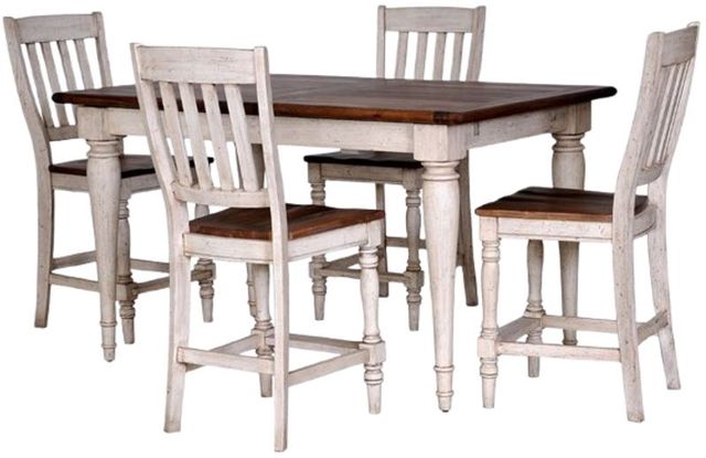 Napa Furniture Design Belmont Brown/White Bar Stool-3
