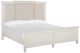 Magnussen Home® Willowbrook Egg Shell White/Natural California King Upholstered Panel Bed-0