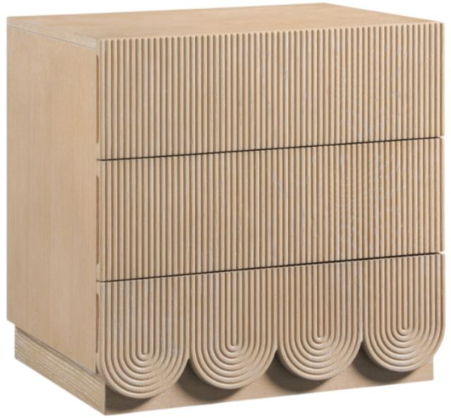 Meridian Furniture Scallop Natural Nightstand-0