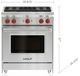 Wolf® 30" Stainless Steel Pro Style Liquid Propane Gas Range-3