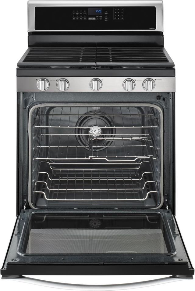 Whirlpool® 30" Fingerprint Resistant Stainless Steel Freestanding Gas Range-3