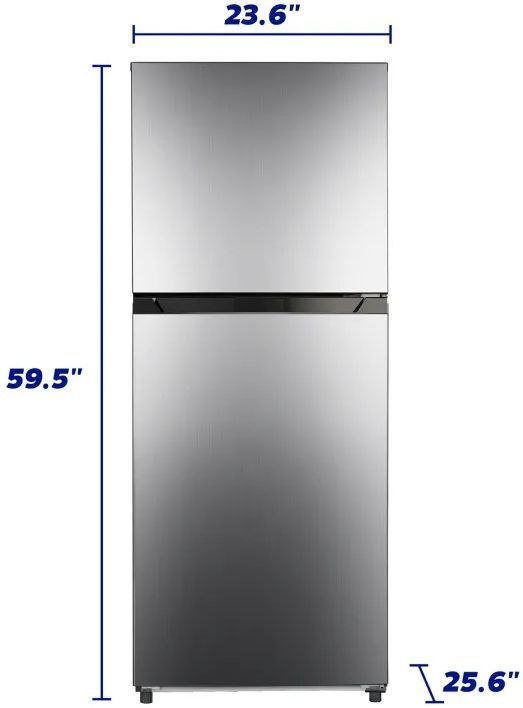 Element® 10.1 Cu. Ft. Stainless Steel Counter Depth Top Freezer Refrigerator-3