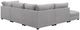 Coaster® Cambria 5-Piece Gray Modular Sectional with Ottoman-3