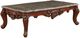 ACME Furniture Eustoma Marble Top Coffee Table with Walnut Base-0