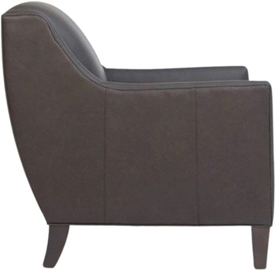 Smith Brothers Customizable 248 Leather Stationary Chair-1