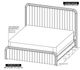 International Furniture Direct Mezquite Natural Queen Panel Bed-2