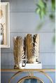 A & B Home Gold Feather Candle Holder-5