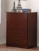 Mazin Furniture Rowe Dark Cherry Youth Chest-0
