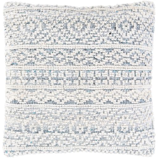 Surya Nobility Denim 22"x22" Toss Pillow with Polyester Insert-0