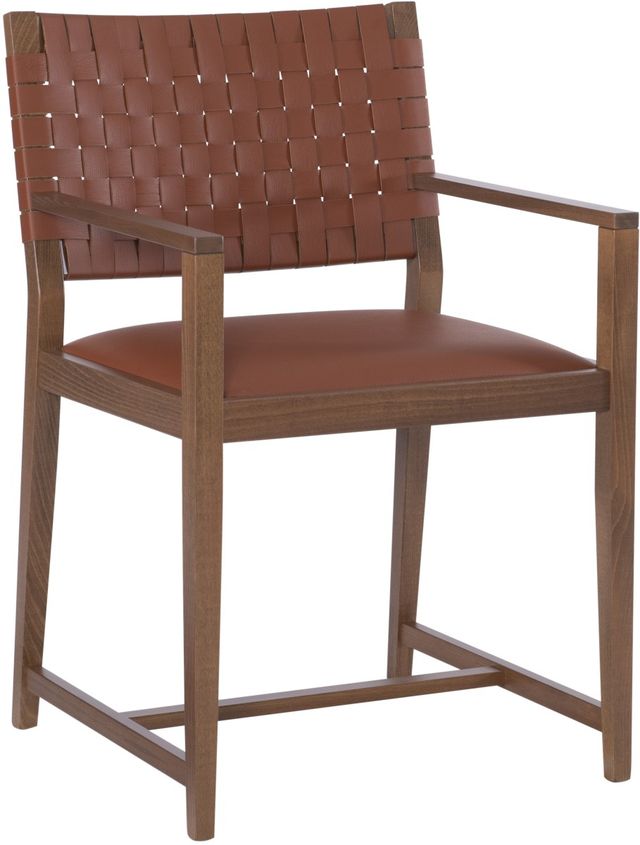 Linon Gustavo Brown Arm Chair-0