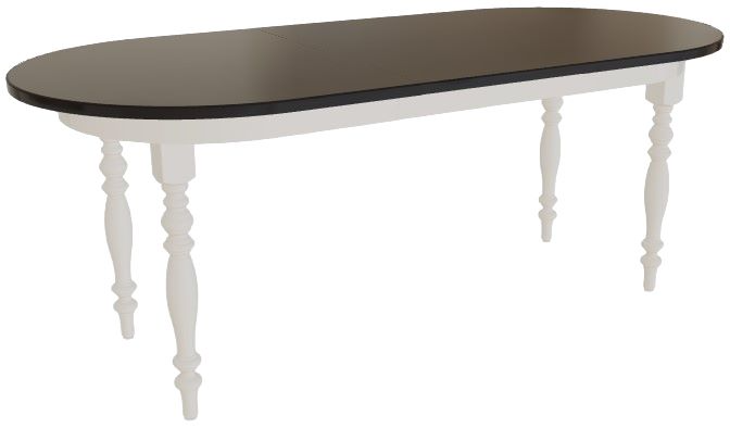 Mavin Customizable 36 x 60 Oval Extendable Dining Table with 18 Leaf Lafferty s Home Center