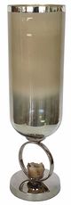 A & B Home Beige/Silver Vase-3