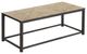 Monarch Specialties Inc. Brown Terracotta Title  Coffee Table with Hammered Brown Base-0