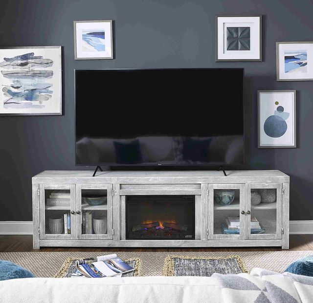 Aspenhome® Avery Loft Limestone Fireplace Console-2