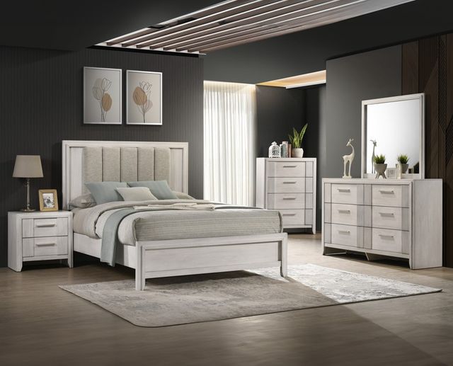 Crown Mark Carlton White Mist Dresser-1