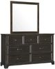 New Classic® Home Furnishings Stafford County Walnut Dresser and Mirror-0