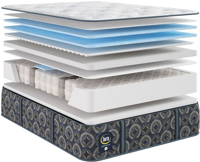Serta® Cascade Range 14" Innerspring Medium Tight Top Queen Mattress-2